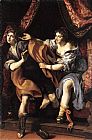 Wife Canvas Paintings - Joseph and Potiphar's Wife